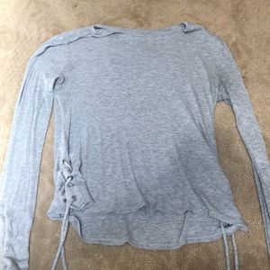 aeropostale lace up sweater